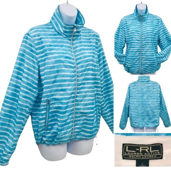 Lauren Ralph Lauren Jackets & Blazers - Lauren Ralph Lauren Sportswear Nautical Windbreaker Jacket Sz L